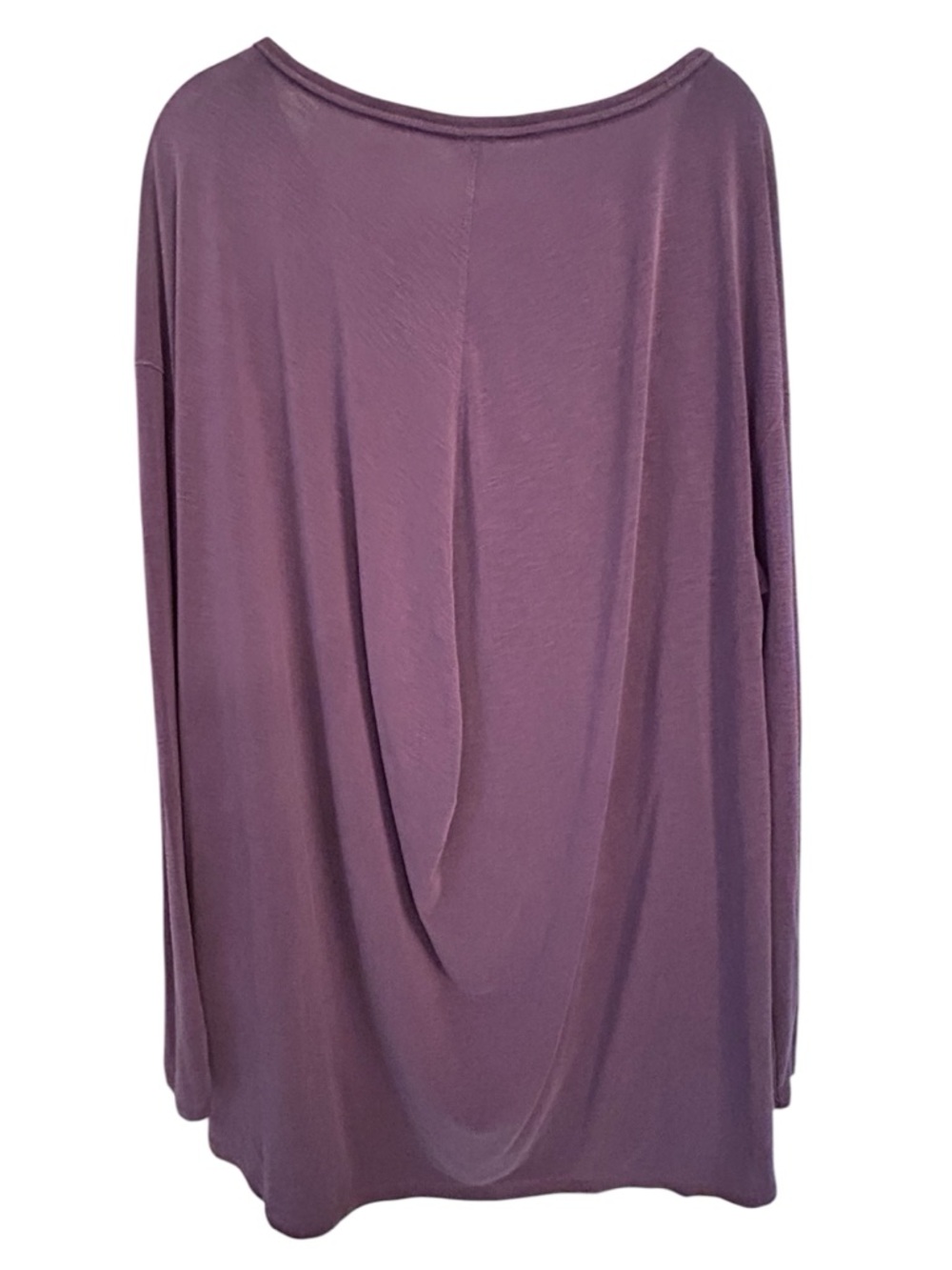 Calia Plum Draped Back High/Low Long Sleeve Top Size 2X - Picture 2 of 9